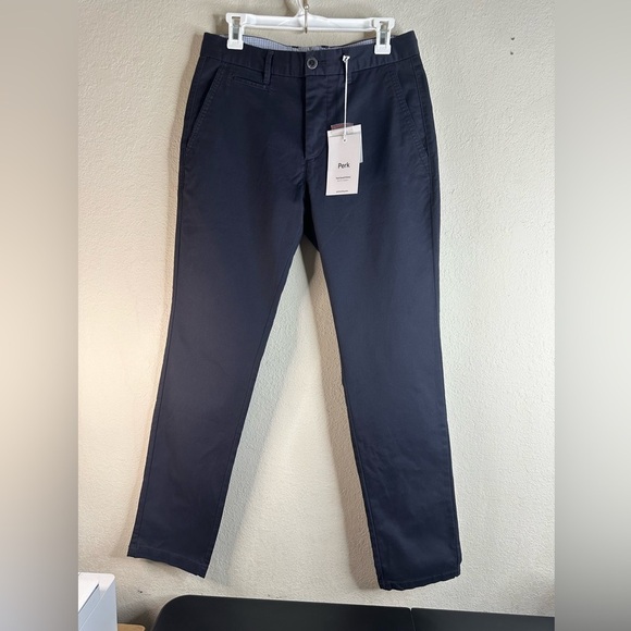 Perk Feel Good Chinos color Ink blue size 31/32 NWT - Picture 2 of 7